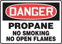 22CX21 Danger Sign, Plastic, 10x14 In, English