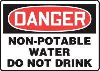 22CX37 Danger Sign, Plastic, 10x14 In, English