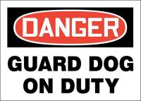 22CY80 Danger Sign, Plastic, 7x10 In, English