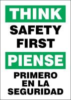 22CZ06 Think Sign, Alum, 14x10 In, Bilingual