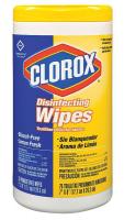22D014 Disinfecting Wipes, White, Lemon, PK 6