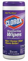 22D017 Disinfecting Wipes, White, Lavender, PK 12