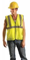22DA11 High Visibility Vest, 4X/5XL, Yellow
