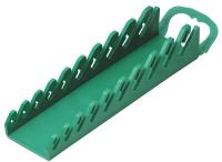 22DK62 Wrench Rack, 9 Slot, 10 x 6 x 1 in, Green