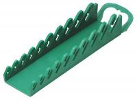 22DK66 Wrench Rack, 5 Slot, 6 x 3 x 1 in, Green