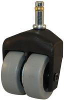 22E688 Dual Whl Swvl Cstr, 150 lb, 2 In Dia, TPR
