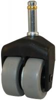 22E690 Dual Whl Swvl Cstr, 150 lb, 2 In Dia, TPR