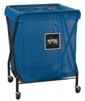 22E948 X-Frame Cart, 8 Bu, Blue Mesh