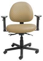 22F010 Intensive Task Chair, w/Arm, Desk-Ht, Wood