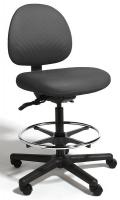 22F019 Intensive Task Chair, High-Ht, Black