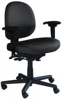 22F030 Intensive Task Chair w/Arm, Desk-Ht, Black