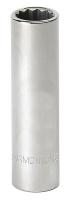 22F086 Socket, Deep, 3/8 Dr, 12 Pt, 1 In