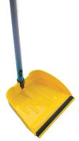 22F185 Long Hndld Dust Pan, Plstc, 9-5/8 W, Yellow