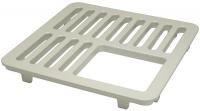 22F402 Three QTR Floor Drain Grate, 8-7/8 In L