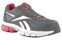 22F602 Athletic Shoes, Sfty Toe, Gry/R, 8-1/2, PR