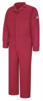 22JV73 Flame-Resistant Coverall, Red, 56