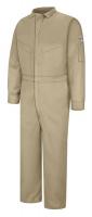 22JW30 Flame-Resistant Coverall, Khaki, 54