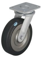22N228 Swivel Plate Caster, 1870 lb, 9-7/8 In Dia