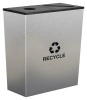 22N276 Double Recycling Receptacle, 36 Gal, SS