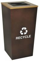 22N281 Recycling Receptacle, 34 Gal, Copper