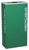 22N296 Recycling Receptacle, 17 Gal, Emerald