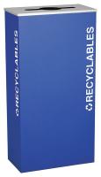 22N298 Recycling Receptacle, 17 Gal, Royal Blue