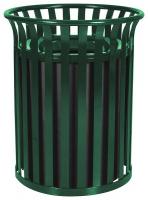 22N329 Waste Receptacle, Outdoor, 35 G, Green