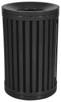 22N330 Waste Receptacle, Outdoor, 45 G, Black