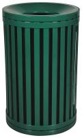 22N332 Waste Receptacle, Outdoor, 45 G, Green