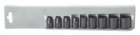 22N719 Imp Socket Set, 1/4 Dr, SAE, 6 Pt Std, 9 Pc