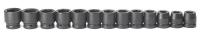 22N740 Imp Socket Set, 1 Dr, SAE, 6 Pt Std, 13 Pc