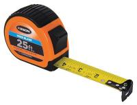 22N872 Measuring Tape, 1-3/16 In x 25 ft, Orange