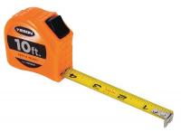 22N887 Measuring Tape, 5/8 In x 10 ft, Orange