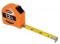 22N888 Measuring Tape, 5/8 In x 12 ft, Orange