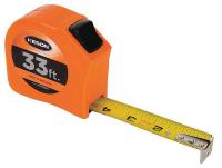 22N892 Measuring Tape, 1 In x 33 ft, Orange