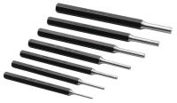 22N958 Pin Punch Set, 7 Pc, Alloy Steel