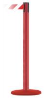 22RT25 Portable Post, Red/White Belt, 13 ft.