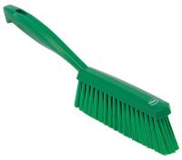 22UM34 Edge Bench Brush, Green, Soft, 14 in
