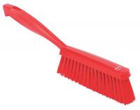 22UM42 Edge Bench Brush, Red, Medium, 14 in