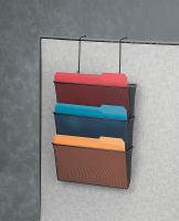 22W853 Wall File, Steel, Black, 3 Comp