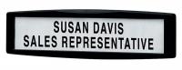 22W856 Name Plate, ABS Plastic, Black
