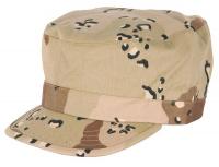 22W921 BDU Patrol Cap, 60C/40P, 6-Color Camo, L