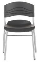 22YJ98 Cafe Chair, 32Hx21Wx19D In, Black, PK 2