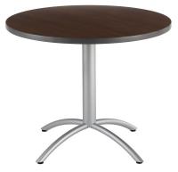 22YK05 Cafe Table, Round, 30 In H, Walnut