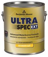 23F456 Exterior Paint, Flat, 1 gal, Simply White