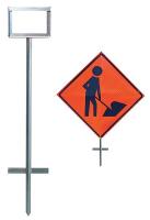 23J507 In-Ground Sign Stand