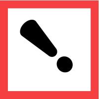 23J594 Pictogram Sign, Black/Red, Vinyl