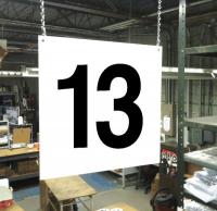23J628 Hanging Aisle Sign, Legend 13