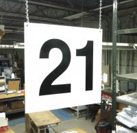 23J636 Hanging Aisle Sign, Legend 21
