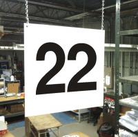 23J637 Hanging Aisle Sign, Legend 22